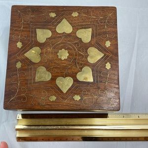 WOODEN JEWELRY BOX 6X6